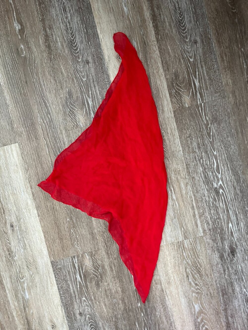 Bright Red Gorgeous Handkerchief Head Scarf